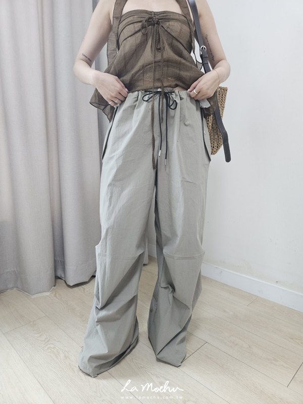 姐姐感抽繩靜音工作褲